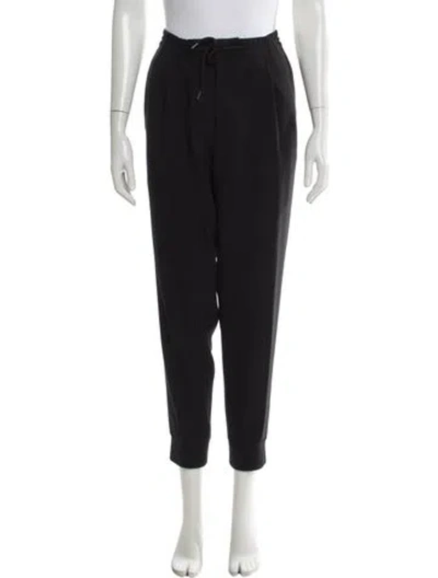 Pre-owned Mcq By Alexander Mcqueen Virgin Wool Skinny Leg Pants In Black