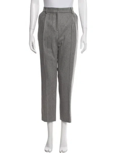 Pre-owned Mcq By Alexander Mcqueen Virgin Wool Straight Leg Pants W/ Tags In Black