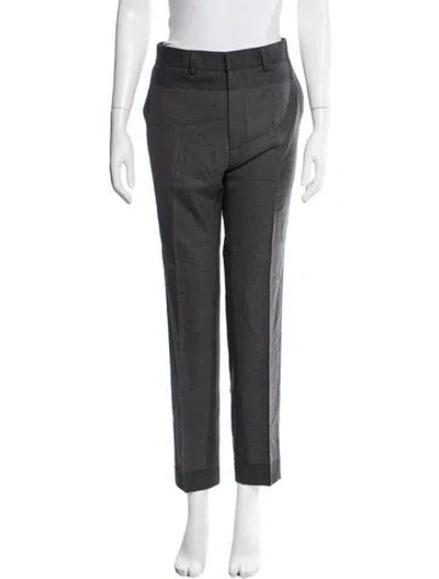 Pre-owned Mcq By Alexander Mcqueen Virgin Wool Straight Leg Pants W/ Tags In Grey