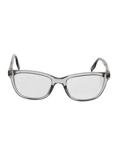 Pre-owned Mcq By Alexander Mcqueen Wayfarer Eyeglasses In Transparent