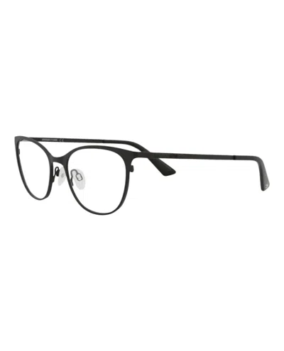 Pre-owned Mcq By Alexander Mcqueen Women's Mcq Alexander Mcqueen Cat Eye Optical Frames In Black Black Transparent (mq0295op/30009198/0