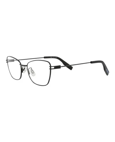 Pre-owned Mcq By Alexander Mcqueen Women's Mcq Alexander Mcqueen Cat Eye Optical Frames In Black Black Transparent (mq0370o/30013604/00
