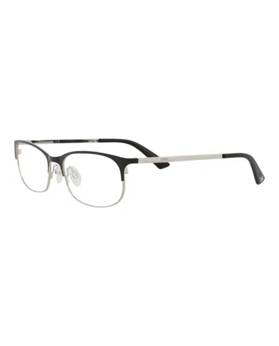 Pre-owned Mcq By Alexander Mcqueen Women's Mcq Alexander Mcqueen Round Oval Optical Frames In Black Silver Transparent (mq0296op/300092