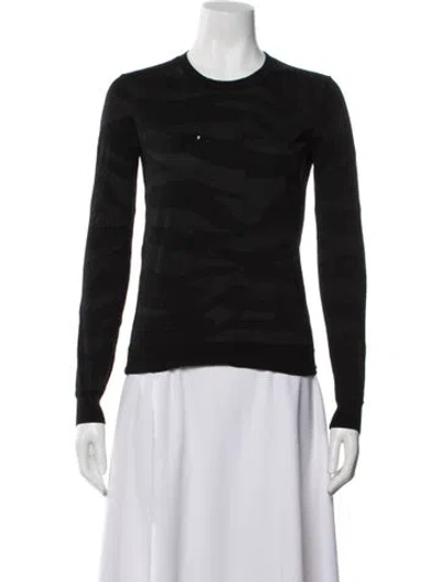 Pre-owned Mcq By Alexander Mcqueen Wool Crew Neck Sweater In Black