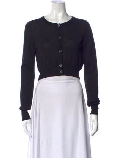Pre-owned Mcq By Alexander Mcqueen Wool Crew Neck Sweater In Blue