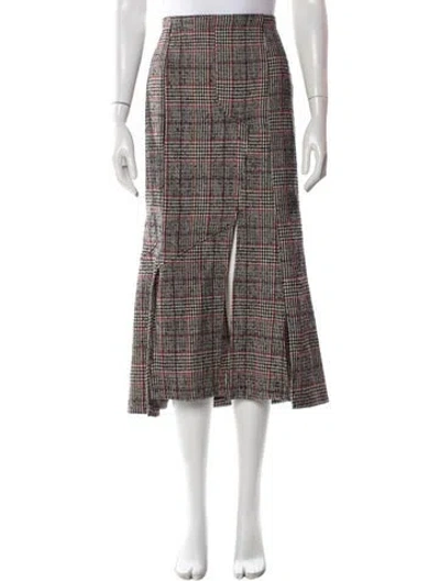 Pre-owned Mcq By Alexander Mcqueen Wool Midi Length Skirt In Multi