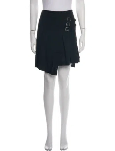 Pre-owned Mcq By Alexander Mcqueen Wool Mini Skirt W/ Tags In Black