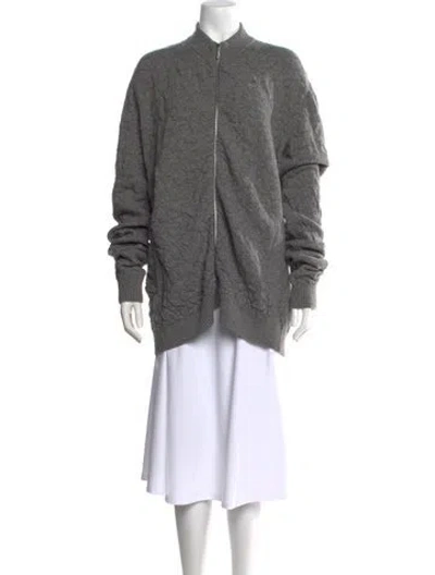 Pre-owned Mcq By Alexander Mcqueen Wool Patterned Sweater In Gray