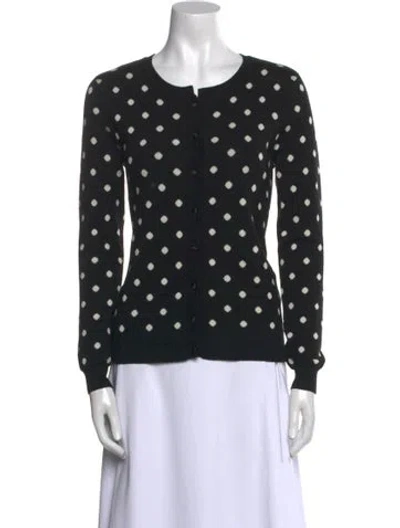 Pre-owned Mcq By Alexander Mcqueen Wool Polka Dot Print Sweater In Black