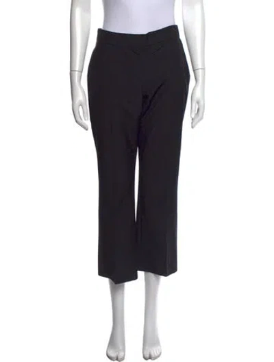 Pre-owned Mcq By Alexander Mcqueen Wool Straight Leg Pants In Blue