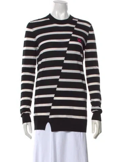 Pre-owned Mcq By Alexander Mcqueen Wool Striped Sweater In Black