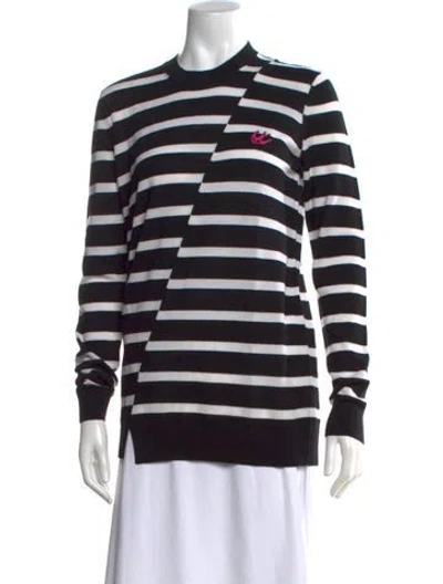 Pre-owned Mcq By Alexander Mcqueen Wool Striped Sweater In Black