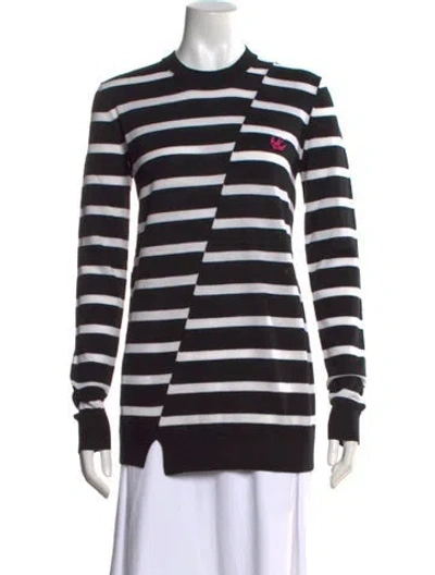 Pre-owned Mcq By Alexander Mcqueen Wool Striped Sweater In Black