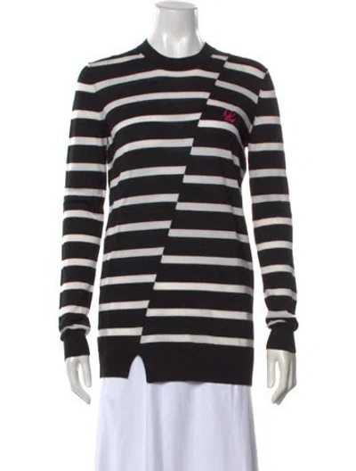 Pre-owned Mcq By Alexander Mcqueen Wool Striped Sweater W/ Tags In Black