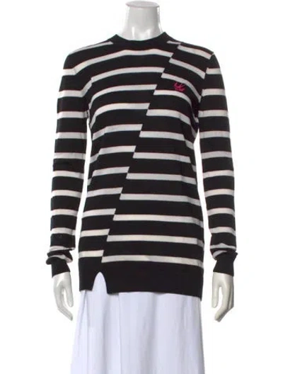 Pre-owned Mcq By Alexander Mcqueen Wool Striped Sweater W/ Tags In Black