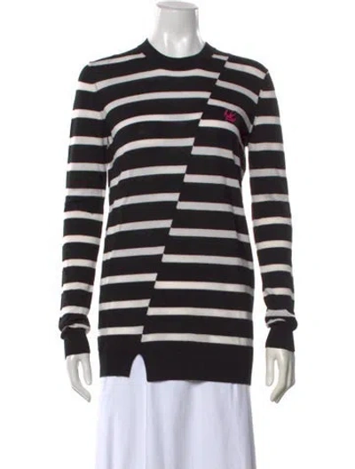 Pre-owned Mcq By Alexander Mcqueen Wool Striped Sweater W/ Tags In Black