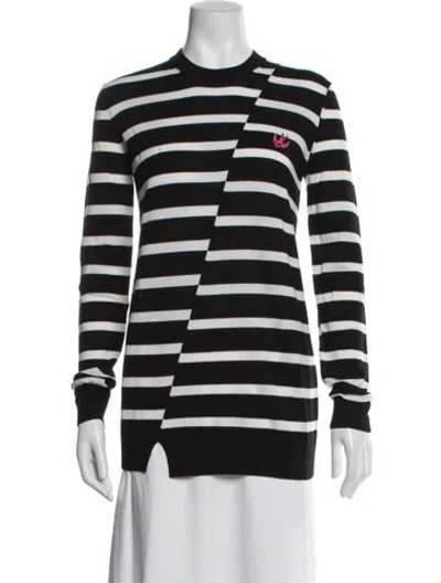 Pre-owned Mcq By Alexander Mcqueen Wool Striped Sweater W/ Tags In Black