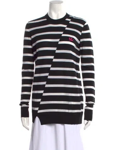 Pre-owned Mcq By Alexander Mcqueen Wool Striped Sweater W/ Tags In Black
