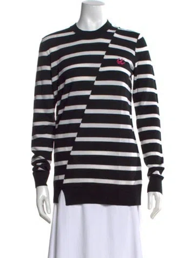 Pre-owned Mcq By Alexander Mcqueen Wool Striped Sweater W/ Tags In Black