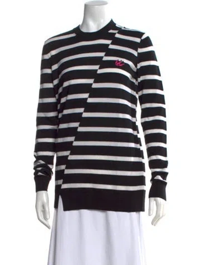 Pre-owned Mcq By Alexander Mcqueen Wool Striped Sweater W/ Tags In Black