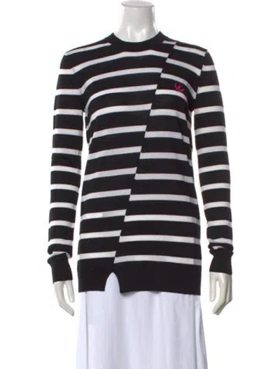 Pre-owned Mcq By Alexander Mcqueen Wool Striped Sweater W/ Tags In Black