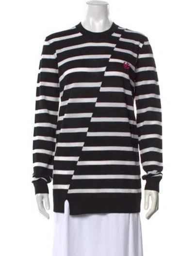 Pre-owned Mcq By Alexander Mcqueen Wool Striped Sweater W/ Tags In Black