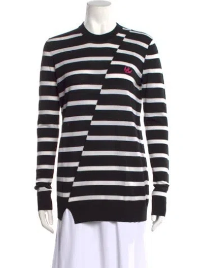 Pre-owned Mcq By Alexander Mcqueen Wool Striped Sweater W/ Tags In Black
