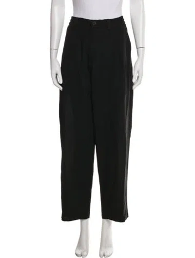 Pre-owned Mcq By Alexander Mcqueen Wool Wide Leg Pants In Black