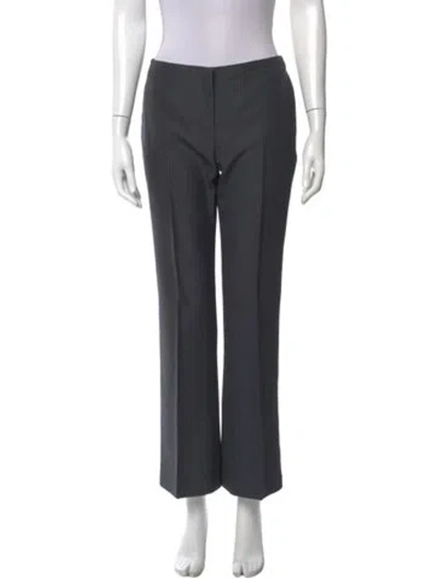 Pre-owned Mcq By Alexander Mcqueen Wool Wide Leg Pants In Gray
