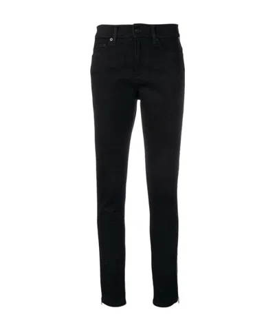 Mcq By Alexander Mcqueen Zippered Detail Skinny Jeans In Black
