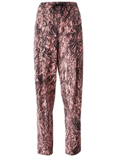 Mcq Swallow Fanzine Foil Print Trousers In Black