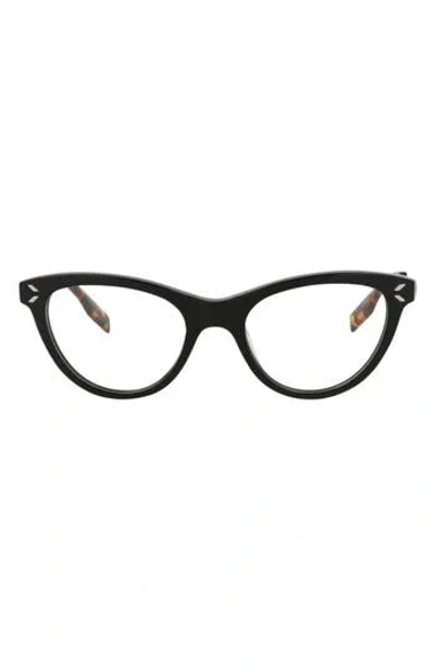 Alexander Mcqueen Mcqueen 46mm Cat Eye Optical Glasses In Multi