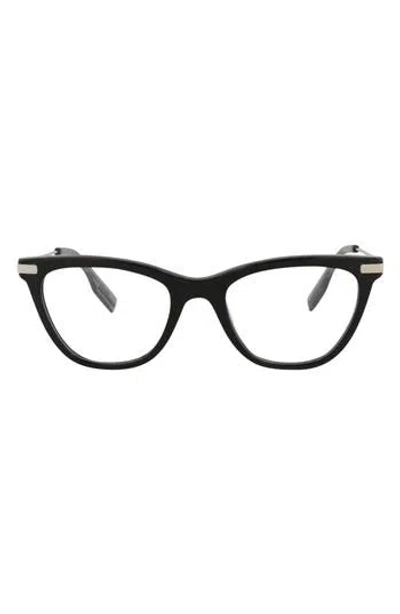 Alexander Mcqueen Mcqueen 47mm Cat Eye Optical Glasses In Black