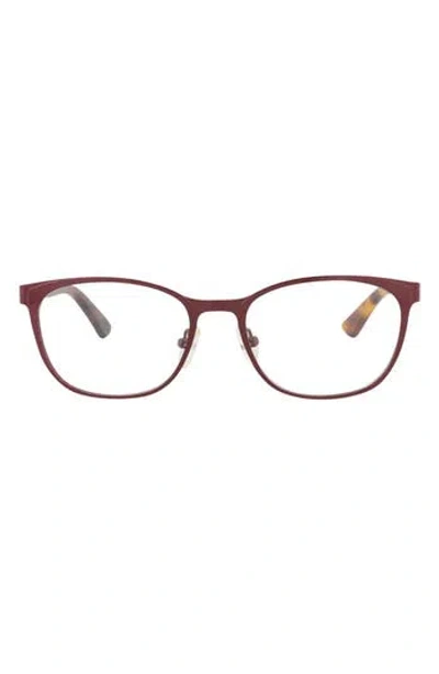 Alexander Mcqueen Mcqueen 48mm Square Optical Glasses In Red