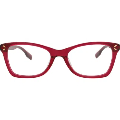 Alexander Mcqueen Mcqueen 48mm Square Optical Glasses In Red