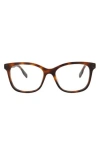 Alexander Mcqueen Mcqueen 49mm Square Optical Glasses In Brown
