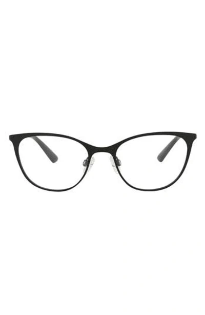 Alexander Mcqueen Mcqueen 50mm Cat Eye Optical Glasses In Black