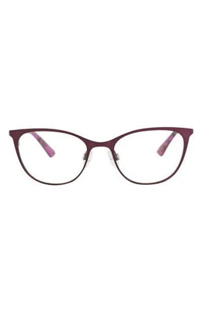 Alexander Mcqueen Mcqueen 50mm Cat Eye Optical Glasses In Brown