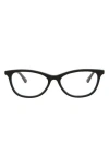Alexander Mcqueen Mcqueen 50mm Core Oval Optical Glasses In Black