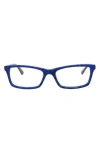 Alexander Mcqueen Mcqueen 50mm Core Rectangle Optical Glasses In Avana Avana Transparent