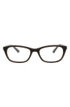 Alexander Mcqueen Mcqueen 51mm Core Rectangular Optical Glasses In Havana Transparent