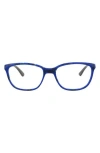 Alexander Mcqueen Mcqueen 51mm Core Square Optical Glasses In Blue
