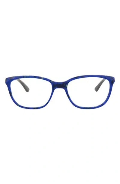 Alexander Mcqueen Mcqueen 51mm Core Square Optical Glasses In Blue