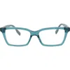 Alexander Mcqueen Mcqueen 51mm Rectangular Optical Glasses In Green