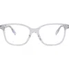 Alexander Mcqueen Mcqueen 51mm Square Optical Glasses In Crystal Crystal Transparent