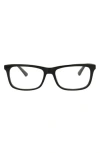 Alexander Mcqueen Mcqueen 52mm Rectangular Optical Glasses In Black