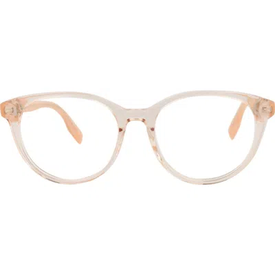 Alexander Mcqueen Mcqueen 52mm Round Optical Glasses In Brown