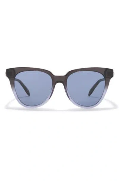 Alexander Mcqueen Mcqueen 53mm Cat Eye Sunglasses In Grey Grey Blue
