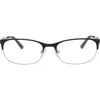 Alexander Mcqueen Mcqueen 53mm Oval Optical Glasses In Black