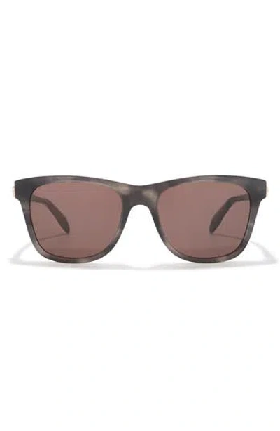 Alexander Mcqueen Mcqueen 54mm Square Sunglasses In Grey Grey Brown